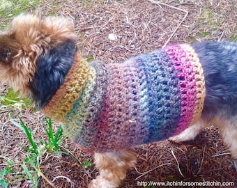 Quick & Easy Small Dog Crochet Sweater Pattern