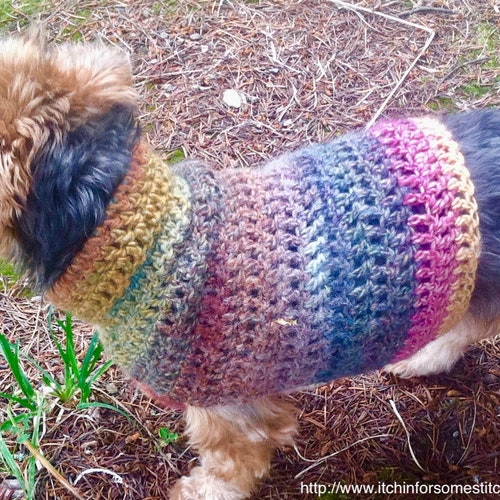 Quick & Easy Small Dog Crochet Sweater Pattern Etsy