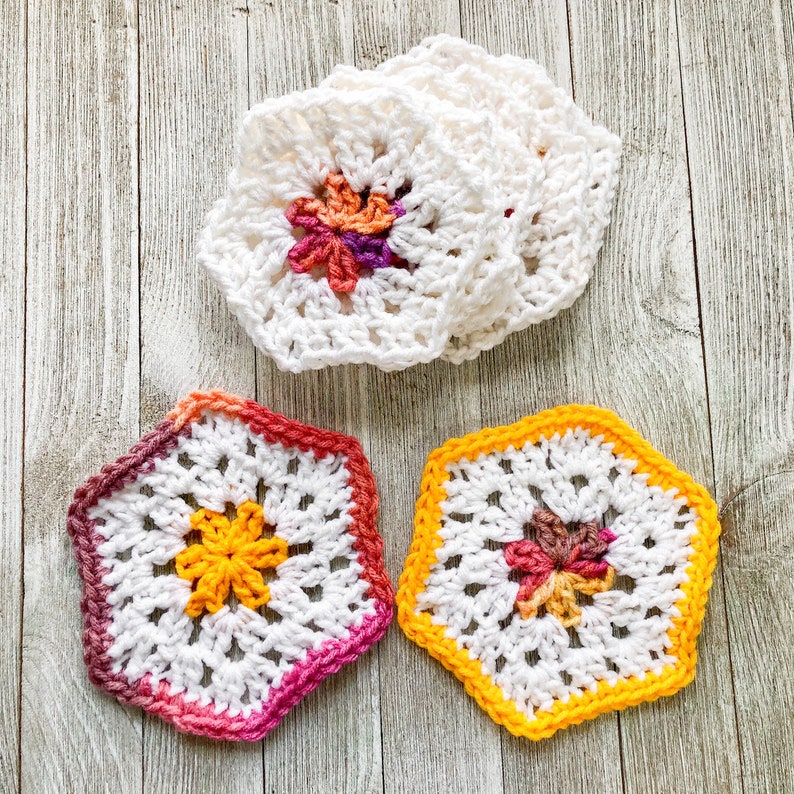 Crochet Granny Hexagon Pattern image 5