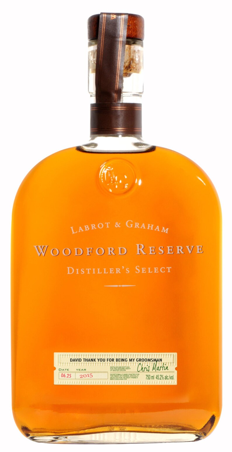 WOODFORD RESERVE LABEL Inspired customized Label for your Etsy
