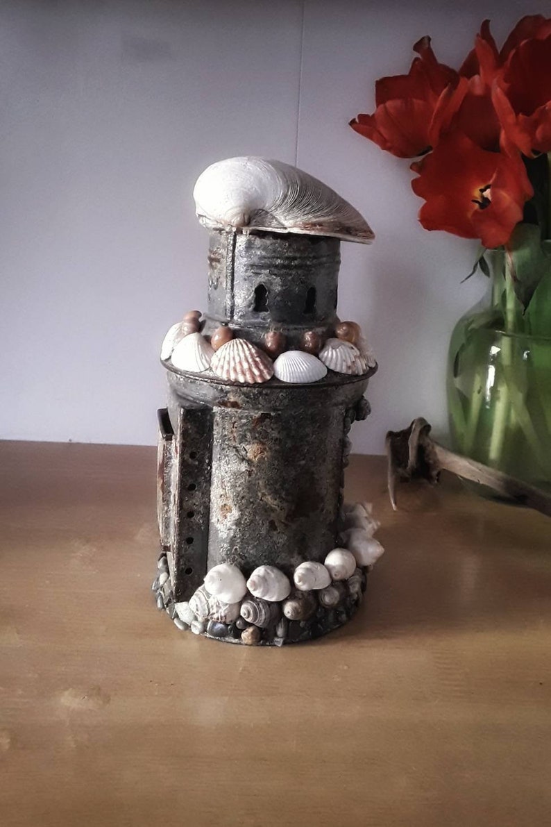 New England Maritime Lantern Candle Holder Etsy