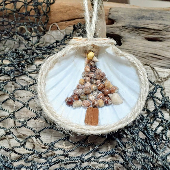 Handcrafted Maine Clam Shell Christmas Ornament Etsy