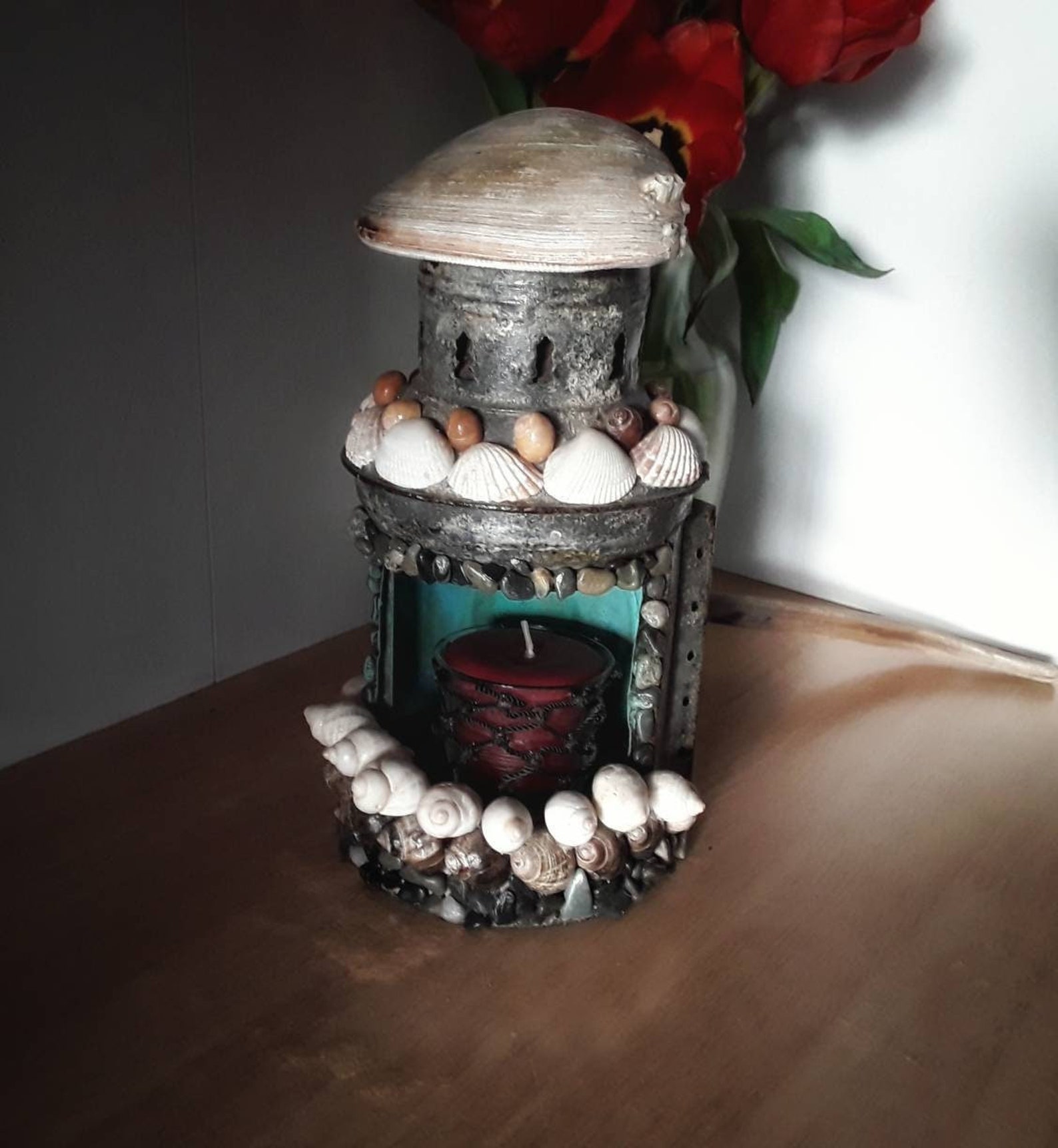 New England Maritime Lantern Candle Holder Etsy