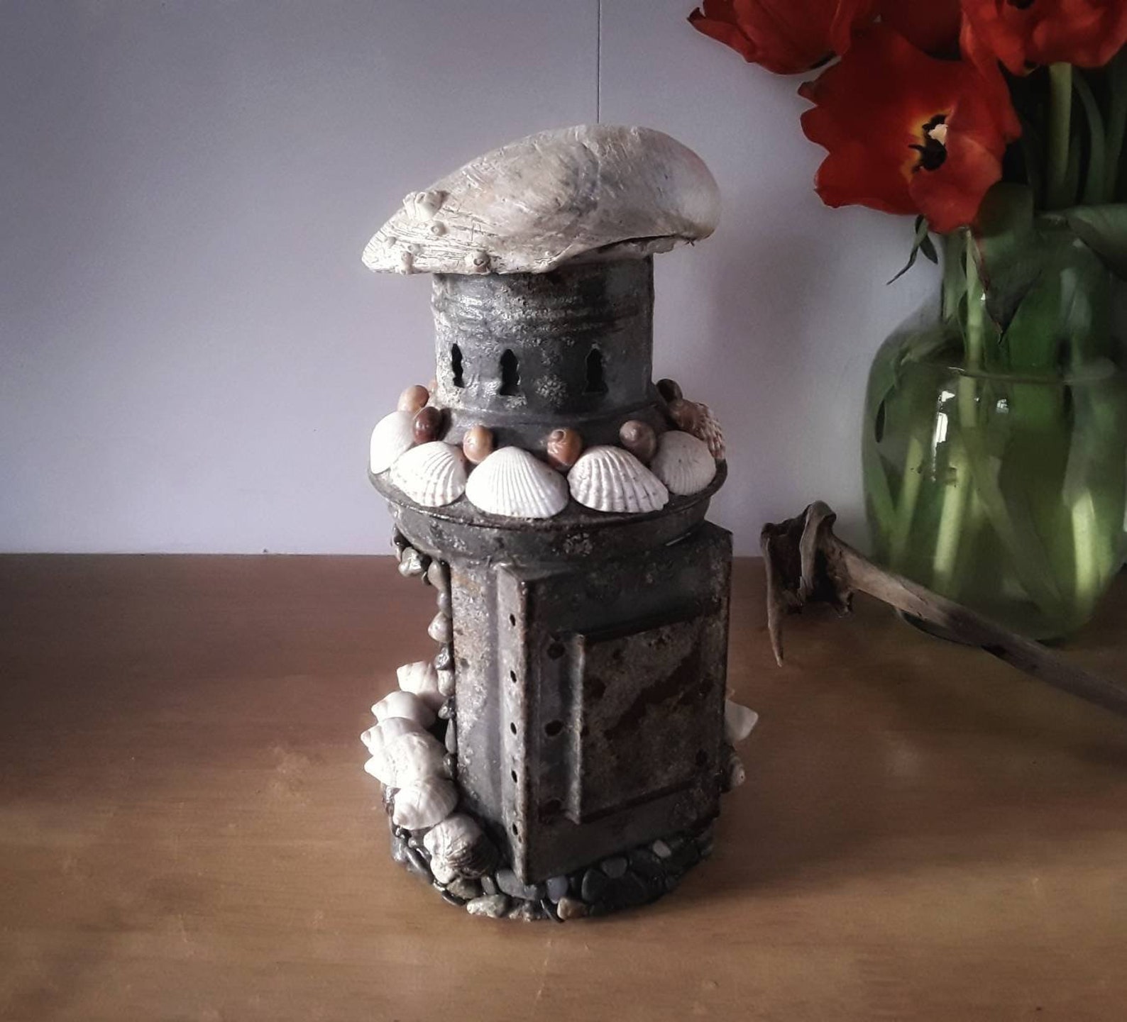 New England Maritime Lantern Candle Holder Etsy