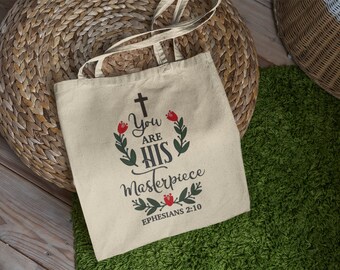 Ephesians 2:10 Embroidery Design, Christian Bible Verse (Digital Pattern)