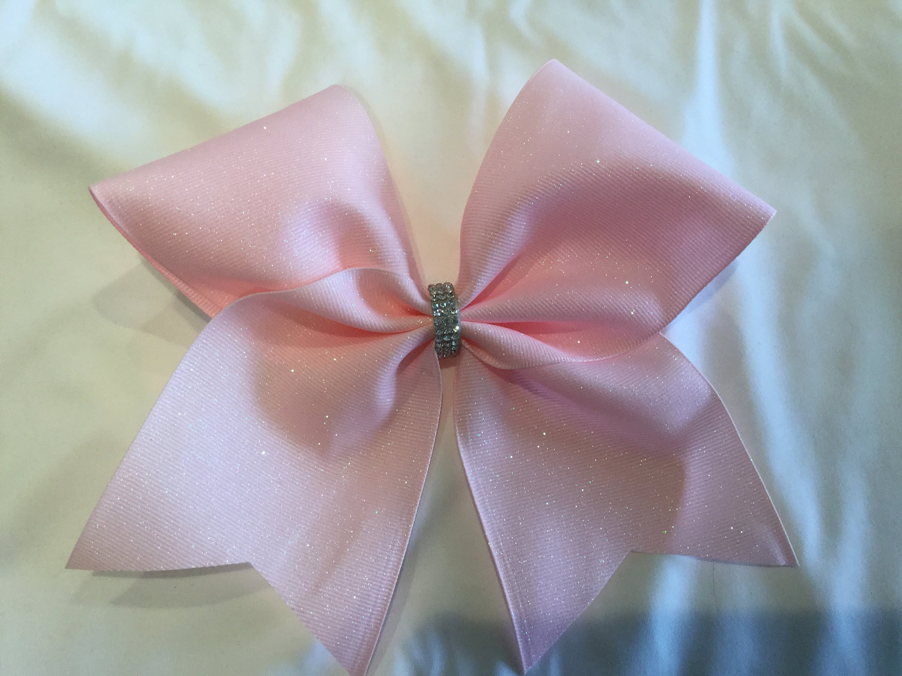 Pink Glitter Cheer Bow Cheer Bow