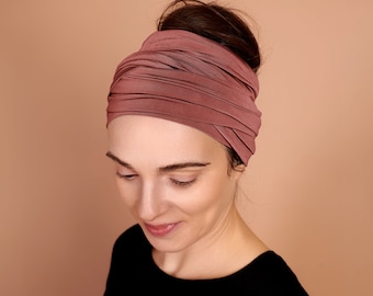 Cocoa Rose Boho Head Wrap Wide Headband Multipurpose