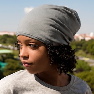Gray Satin Lined Beanie