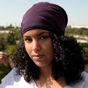 Plum, Satin Lined Beanie