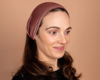 Cocoa Rose, Boho Headband, Multipurpose, Extra Wide