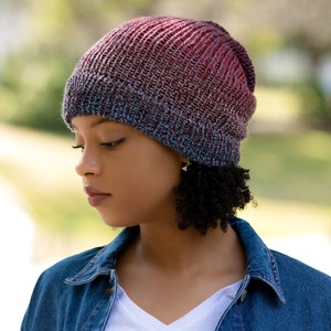 Satin Lined, Knit Beanie, Multicolor, Pattern Varies