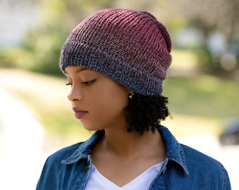 Satin Lined, Knit Beanie, Multicolor, Pattern Varies