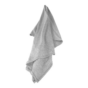 Gray, T-shirt Hair Towel Wrap, Full, Curly Hair image 2