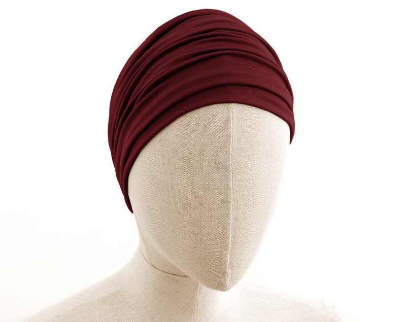 Bordeaux, Boho Headband, Multipurpose, Extra Wide image 6