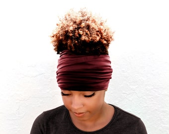 Bordeaux Boho Head Wrap Wide Hair Wrap Multipurpose - Etsy Bordeaux Boho Head Wrap Wide Hair Wrap Multipurpose - Etsy