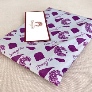 Purple Plum, T-shirt Hair Towel Wrap Full, Curly Hair image 3