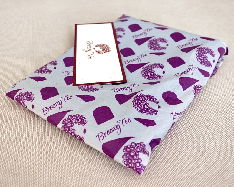 Purple Plum, T-shirt Hair Towel Wrap Full, Curly Hair image 3