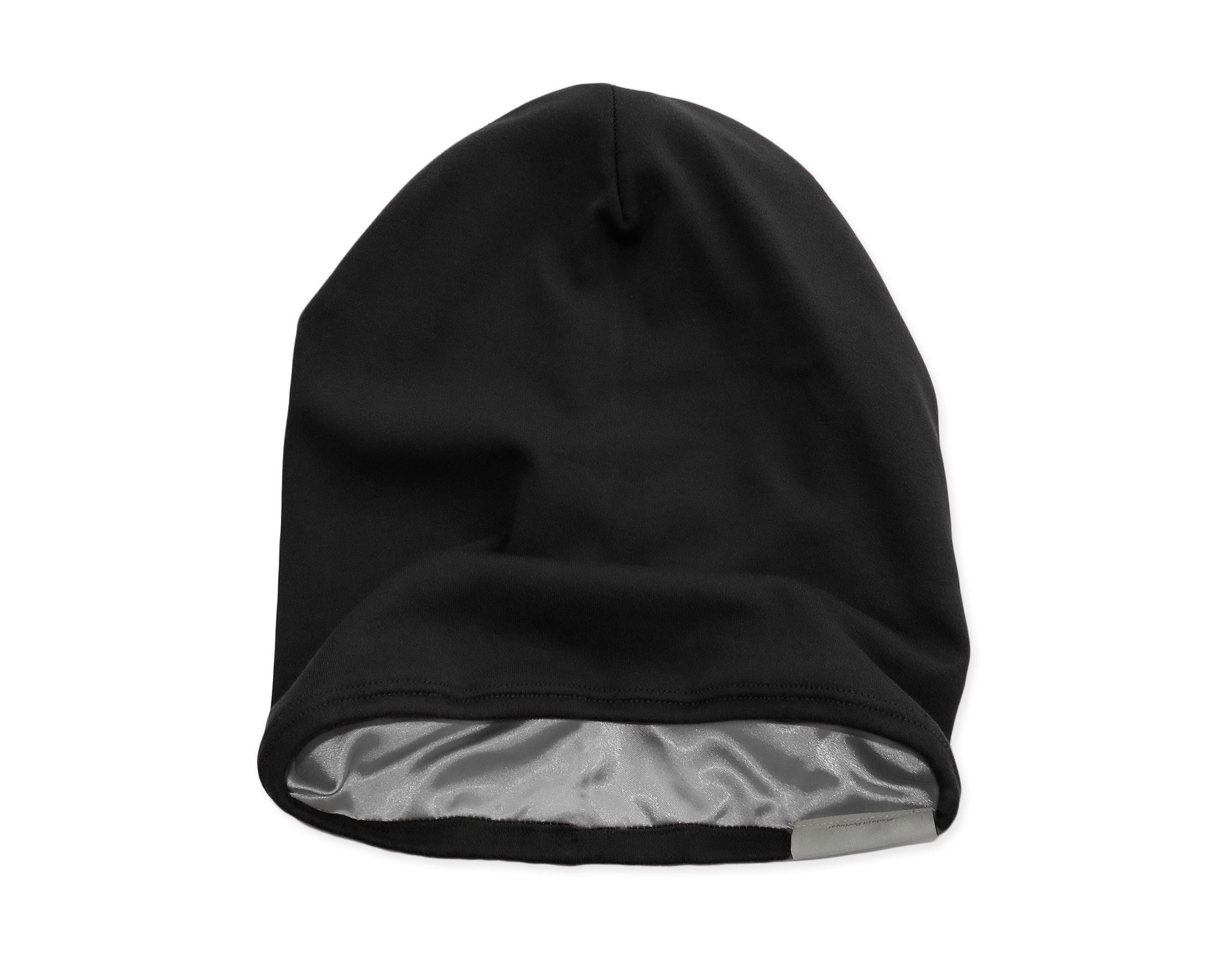 Black, Satin Lined Beanie - Etsy