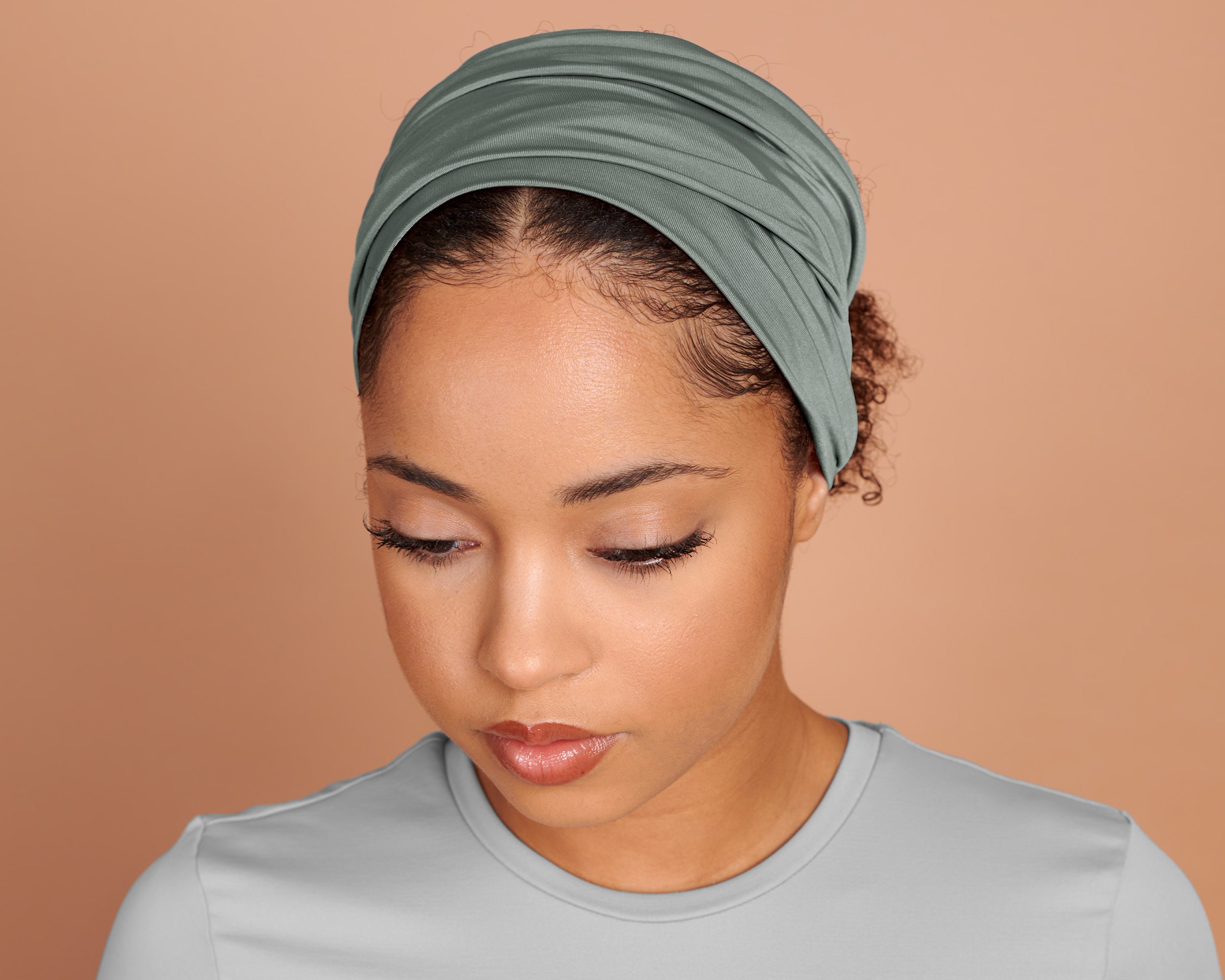 Lime Cream, Boho Headband, Multipurpose, Extra Wide