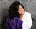 Purple Plum, T-shirt Hair Towel Wrap Full, Curly Hair product logo