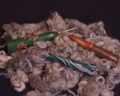 Crochet Hook, Ergonomic Crochet Hook, Crochet Hook Size B, Kid Friendly, Arthritis Friendly Crochet Hook, Polymer Clay Crochet Hook, OOAK