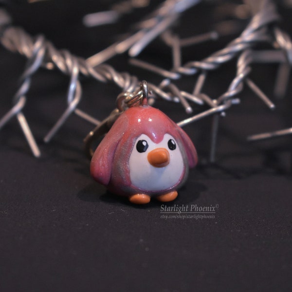 Penguin, Penguin Stitch Marker, Row Counter, Handcrafted, Clay Stitch Marker, Craft Supply, Clay Row Counter, Handmade Gift, Polymer Clay