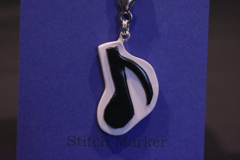 Stitch Marker Zipper Pull Music Note Music Note Zipper Etsy