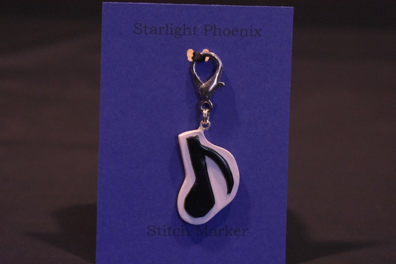 Stitch Marker Zipper Pull Music Note Music Note Zipper Etsy