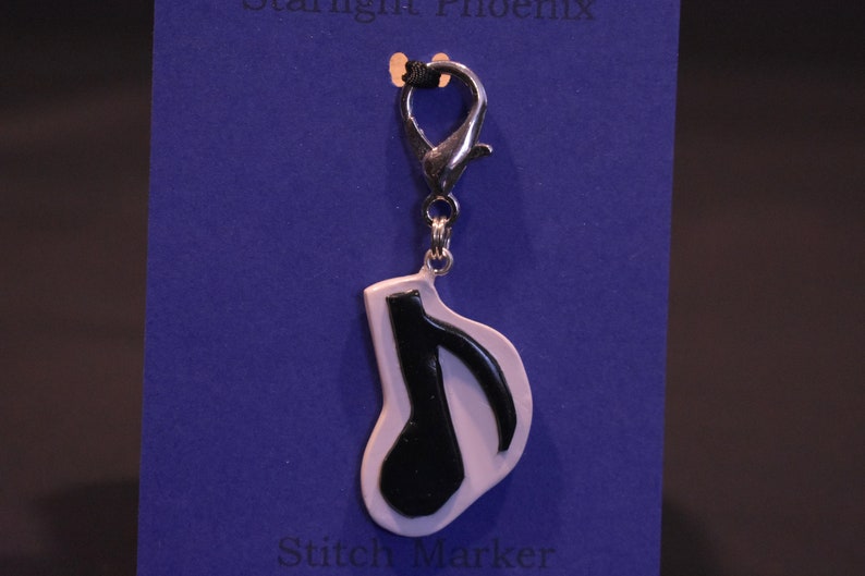Stitch Marker Zipper Pull Music Note Music Note Zipper Etsy
