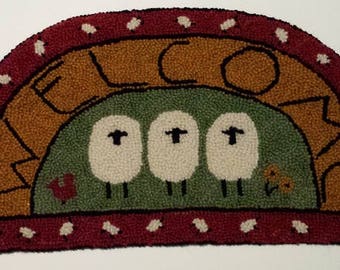 Welcome Sheep Rug Hooking Kit