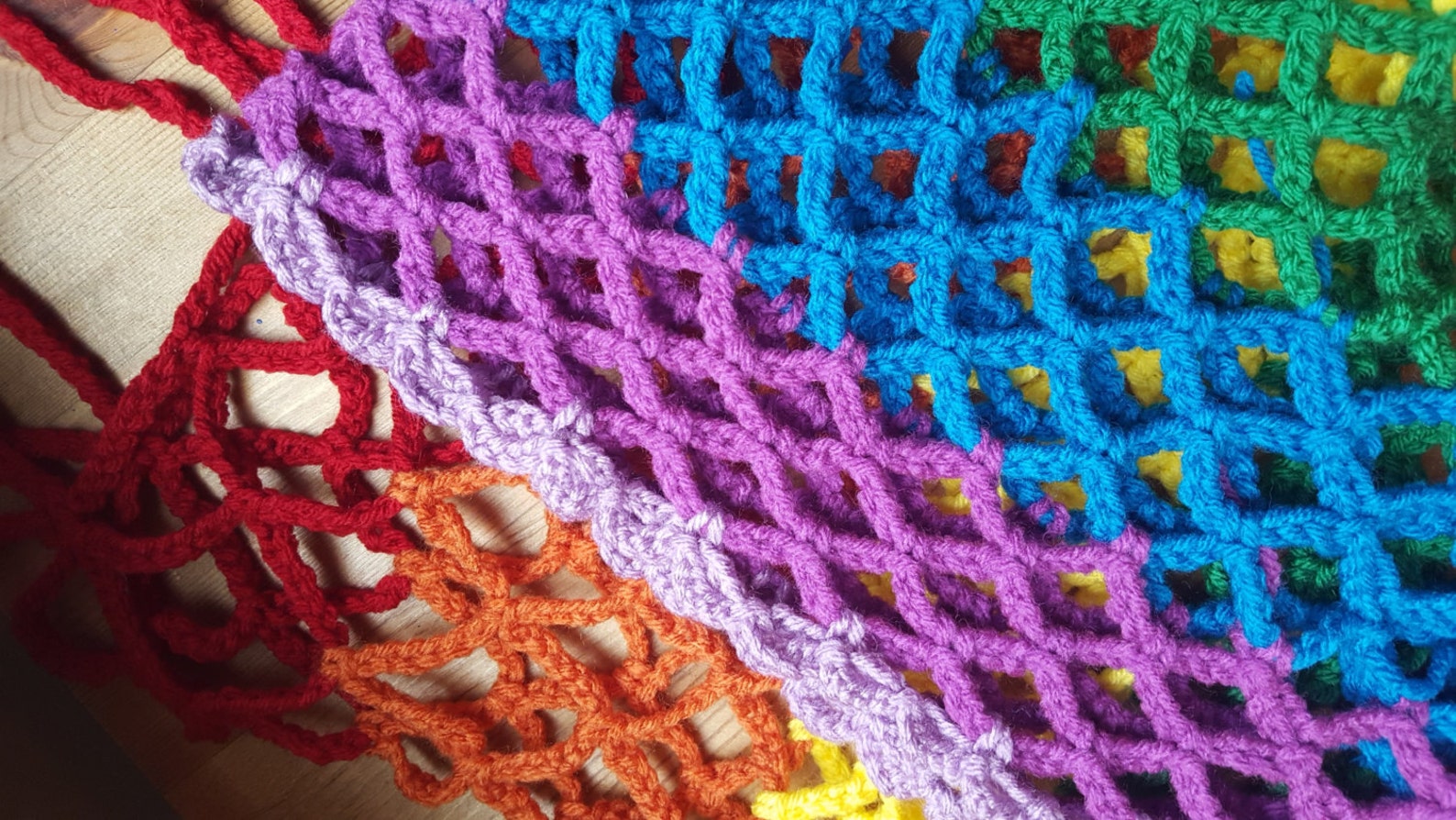 Rainbow Crochet 20 Basketball Net Pattern Handmade PDF Only Etsy