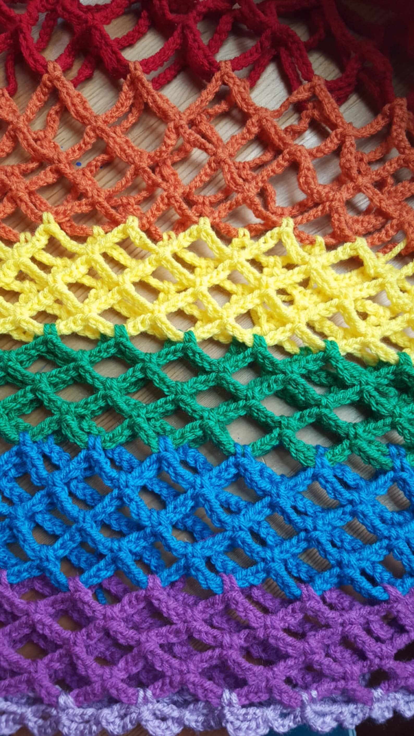 Rainbow Crochet 20 Basketball Net Pattern Handmade PDF Only Etsy