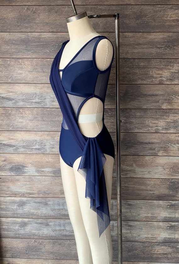 Mesh and Lycra Modern Dance Suit