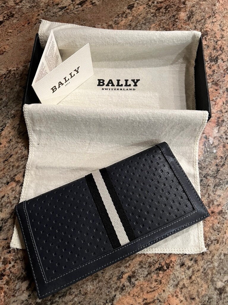 Bally 7 CC Zip Card Holder in Leather 1 - Black - OS