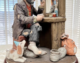 Emmett Kelly Jr, "MAKING UP" limited edition figurine