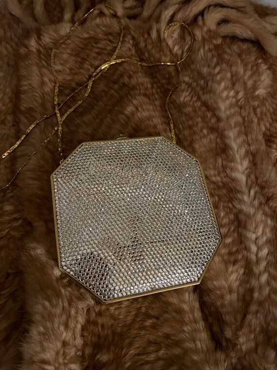 Finesse La Model Patterned Crystal Evening Bag/Bo… - image 2