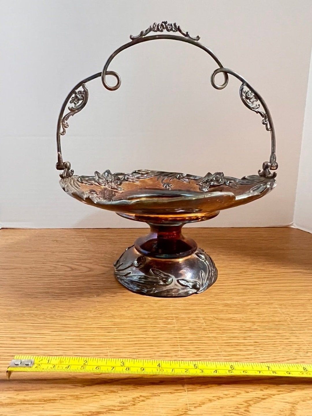 Antique Silver Plate Brides Basket, by Poole Etsy