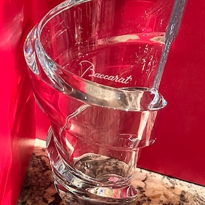 Baccarat &quot;SPIRAL&quot; Lead Crystal Vase, NIB