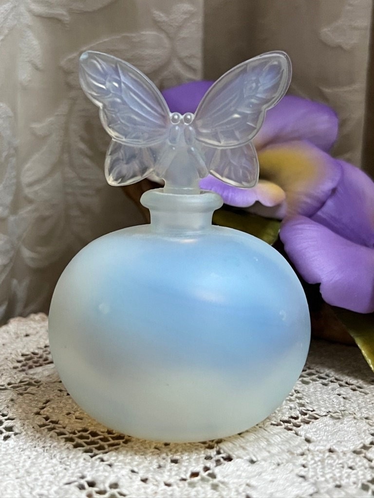 Sabino French Art Deco Butterfly Glass Perfume Bottle
