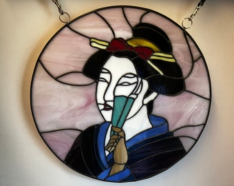 Asian inspired stained glass