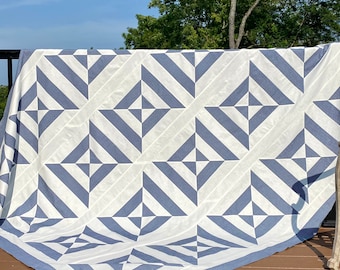 Handmade quilt; Four X Variation quilt; made to order any size and color