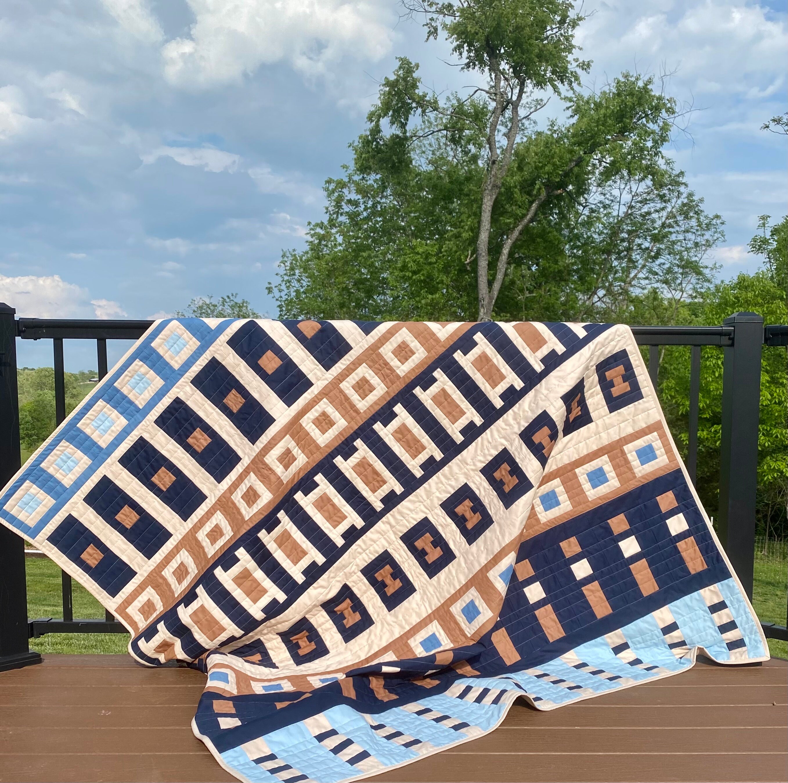Handmade large lap quilt, made to order in your colors, neutral colors quilt, gender neutral throw