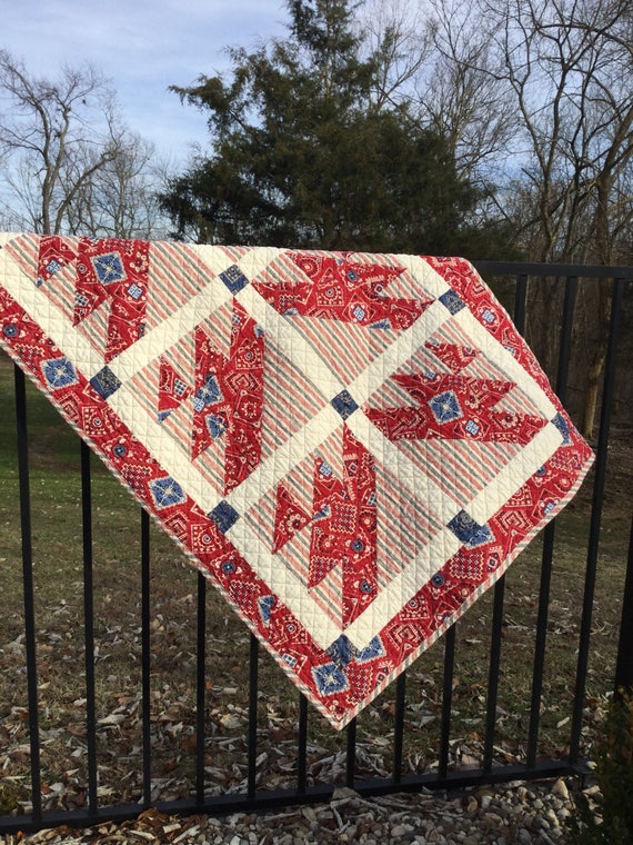 Red online baby quilt