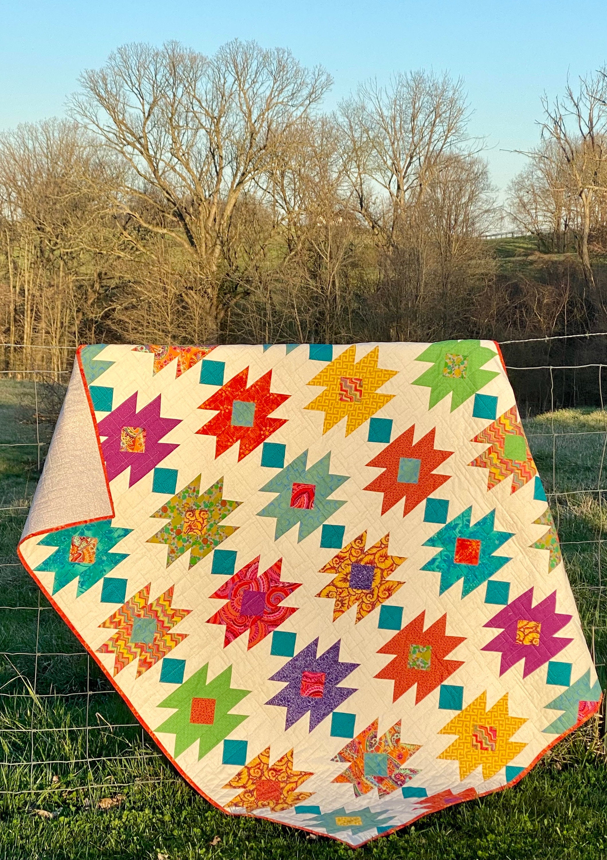 Handmade Quilt Colorful Tahoe Pattern Any Size or Colors Etsy