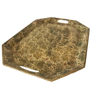 Large Alcohol tray Vintage Alcohol Tray Large Tray Japanese Alcohol Tray Large Floral Tray Vintage Tray Paper Mache Tray image 4