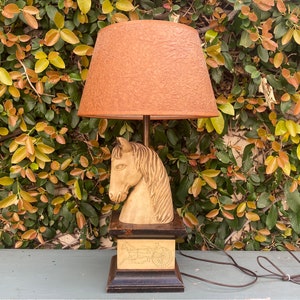 Vintage horse sale table lamp