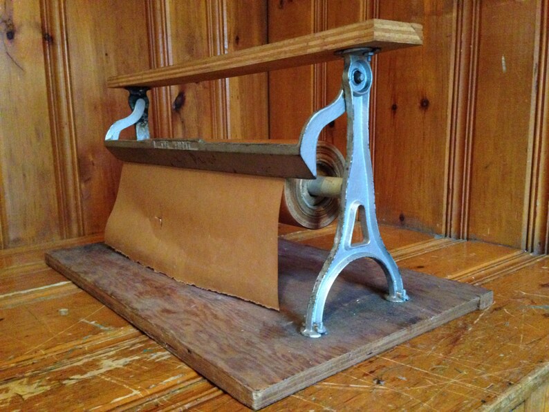 Antique The Wright Butcher Paper Cutter Roll Holder Antique Etsy