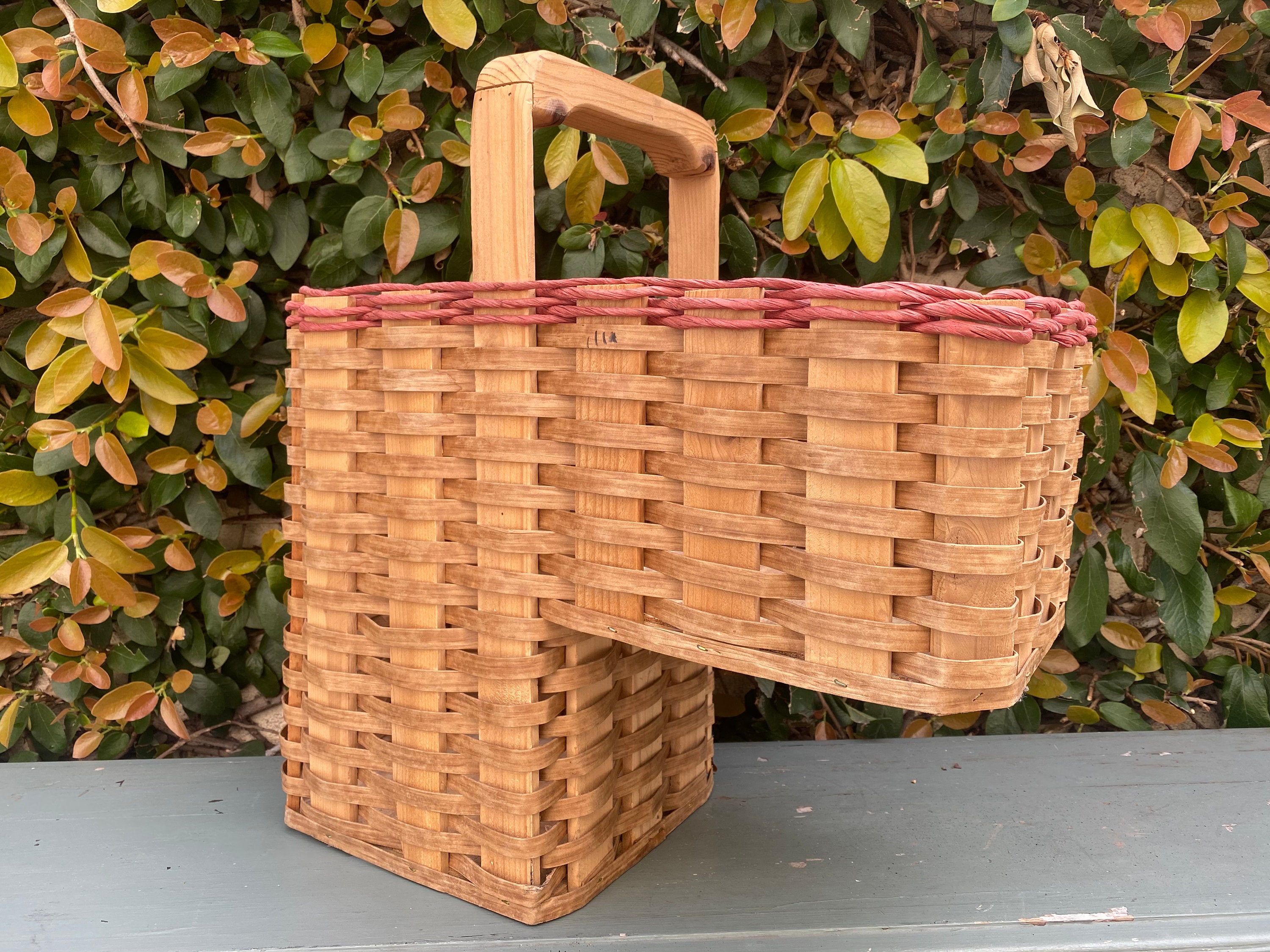 Vintage Staircase Basket Stair Basket Vintage Stair Basket Basket for