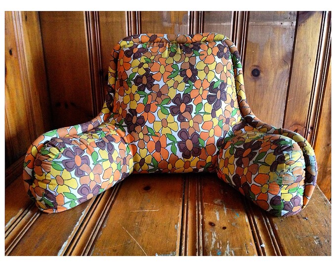 Floral Husband Pillow 1970s Funky Pillow 1970s Retro Pillows Etsy