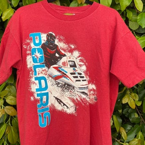 Vintage Polaris Shirt Vintage Tshirt Vintage Red Shirt Polaris Tshirt Polaris Vintage Tshirt Vintage Tshirt Vintage Polaris zdjęcie 5